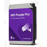 WD Purple Pro 8TB 7200RPM Güvenlik Diski (WD8002PURP) - 3.5" SATA3, 256MB Cache, 7/24 Kayıt HDD, 3 Yıl Garantili