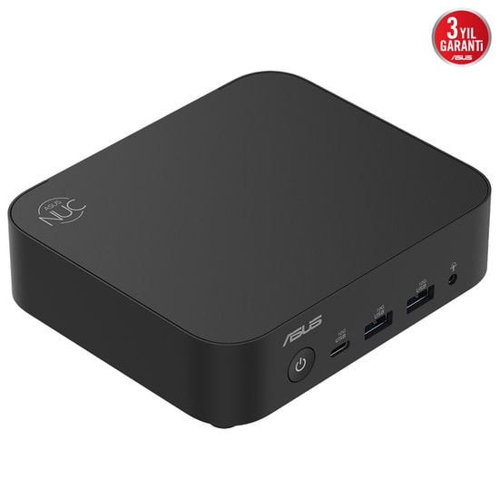 ASUS NUC14 Essential Intel N97 Barebone Mini PC (90AR00M2-M00080) - RAM/SSD Yok, FreeDOS, WiFi 6E, 3x4K, NUC14MNK97