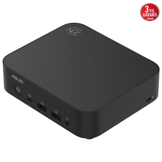 ASUS NUC14 Essential Intel N150 Barebone Mini Masaüstü PC (NUC14MNK150) - RAM/SSD Yok, FreeDOS, WiFi 6E, 3x4K Çıkış