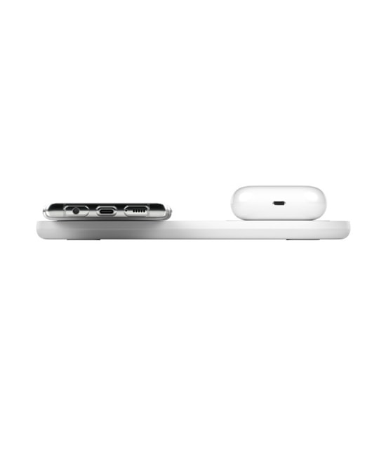 Belkin WIZ002VFWH 10W İkili Hızlı Kablosuz Şarj Cihazı - Beyaz Renk, iPhone & Android Uyumlu, Qi Sertifikalı