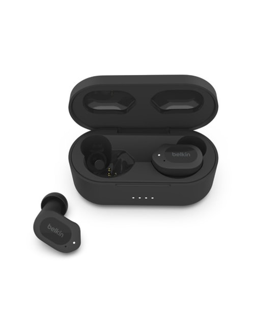 Belkin SoundForm Play (AUC005BTBK) TWS Bluetooth 5.2 Kulaklık - 38 Saat Pil Ömrü, IPX5 Suya Dayanıklılık, Siyah
