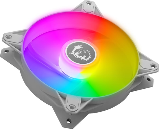 MSI MAG F120 ARGB White 3'lü Reverse Kasa Fanı (MAG F120 ARGB WHITE-3RW) - 120mm, ARGB, Reverse Bıçak, Düşük Gürültü