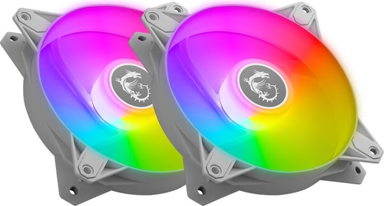 MSI MAG F120 ARGB White 3'lü Reverse Kasa Fanı (MAG F120 ARGB WHITE-3RW) - 120mm, ARGB, Reverse Bıçak, Düşük Gürültü