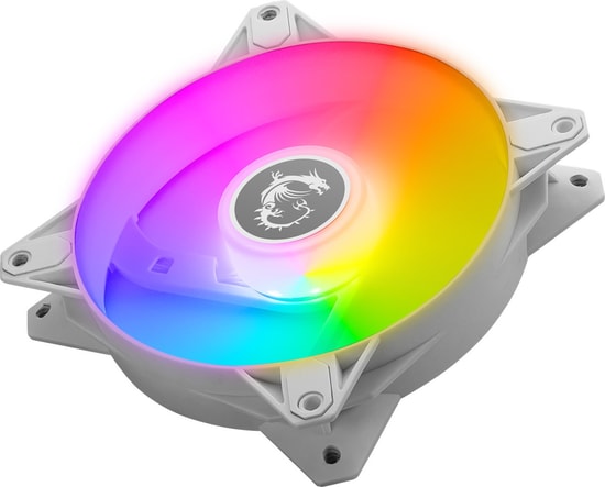 MSI MAG F120 ARGB White 3'lü Reverse Kasa Fanı (MAG F120 ARGB WHITE-3RW) - 120mm, ARGB, Reverse Bıçak, Düşük Gürültü