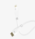 Linktech K692 Safe 3A Hızlı Şarj USB-A Lightning Beyaz Kablo (LCA-K692) - 1.2 Metre, iPhone/iPad Uyumlu, Güvenli