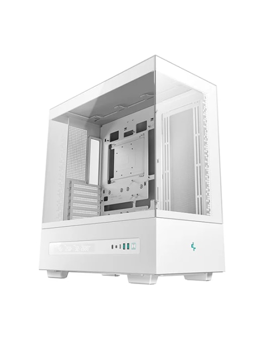 DEEPCOOL CH690-DIGITAL-WH Beyaz ATX Mid Tower PC Kasası - Panoramik Temperli Cam, Dijital Ekranlı, Geniş İç Hacim