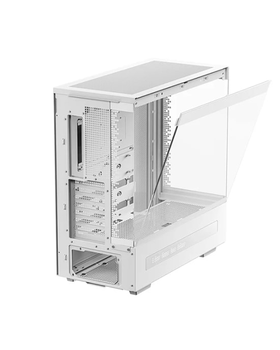 DEEPCOOL CH690-DIGITAL-WH Beyaz ATX Mid Tower PC Kasası - Panoramik Temperli Cam, Dijital Ekranlı, Geniş İç Hacim