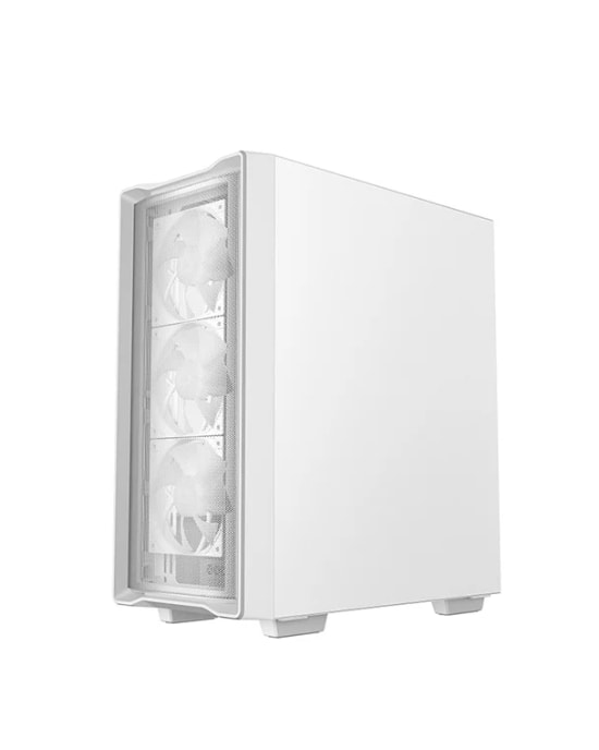 DeepCool CC560 MESH V2 Beyaz Mid-Tower ATX Oyuncu Kasası - 4xLED Fan, Mesh Ön Panel, Temperli Cam, Geniş Hava Akışı