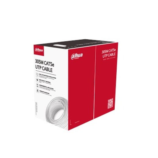 Dahua CAT6 Beyaz Kablo (PFM922I-6UN-C) - 305 Metre, 23AWG U/UTP CCA, İç Ortam Data Kablosu