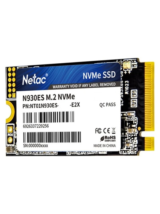 Netac NV30ES 512GB NVMe M.2 SSD (NT01NV30ES-512-E4X) - 3300/2400MB/s, PCIe Gen3 x4, 2242 Form Faktörü