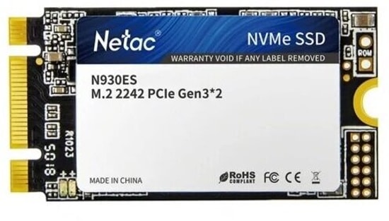 Netac NV30ES 512GB NVMe M.2 SSD (NT01NV30ES-512-E4X) - 3300/2400MB/s, PCIe Gen3 x4, 2242 Form Faktörü