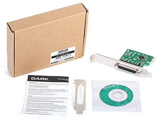 Dark PCI-E PCI Express 1X Paralel Port Kartı (DK-AC-PELPT) - PCI-E to Paralel Port Dönüştürücü Kart, Low Profile