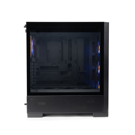 Aigo AIRNOVA Siyah 850W 80+ Bronze E-ATX Mid Tower Kasa - 7 ARGB Fanlı, Güçlü Hava Akışı, Geniş Hacim, Siyah Tasarım
