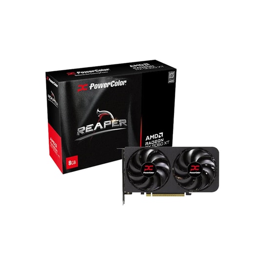 PowerColor Reaper Radeon RX9060XT 8GB Ekran Kartı (RX9060XT 8G-A) - GDDR6, 128 Bit, 2xDP, HDMI, RDNA, DirectX 12, 2x Fan