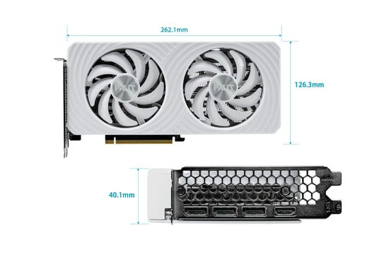 Palit GeForce RTX 5060 Ti Beyaz OC 16GB GDDR7 Ekran Kartı (NE7506TU19T1-GB2061M) - 2602 MHz, 128Bit, 3xDP, HDMI, DLSS 4