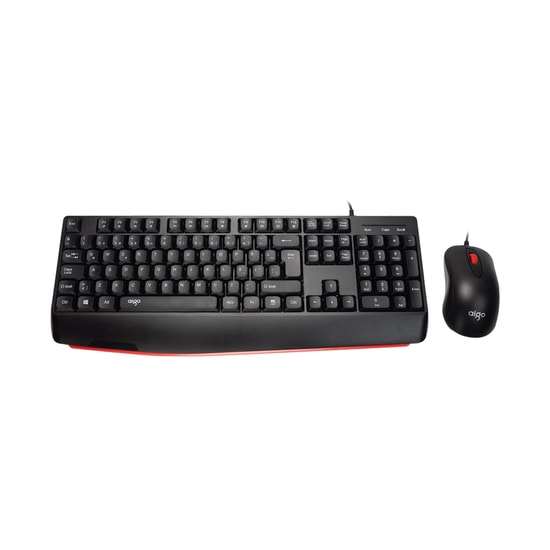 AIGO AK310 Pro Siyah Kablolu Klavye Mouse Seti (AK310 PRO SİYAH) - ABS, Türkçe Q Düzen, Siyah, Tak Çalıştır, Ergonomik