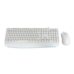 AIGO AK310 Pro Beyaz Kablolu Klavye Mouse Seti (AK310 PRO BEYAZ) - ABS, Türkçe Q Düzen, Beyaz, Tak Çalıştır, Ergonomik