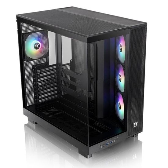 Thermaltake View 380XL (CA-11E-00M1WN-00) ATX Mid Tower Oyuncu Kasası - 4x120mm ARGB Fan, Temperli Cam Yan Panel