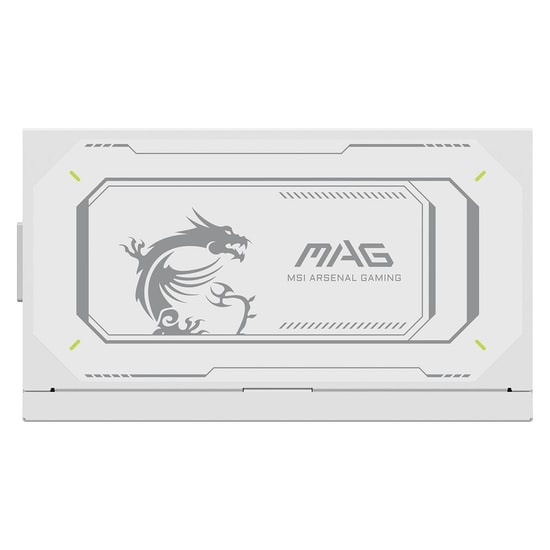 MSI MAG A1000GL PCIE5 Beyaz 1000W 80+ Gold Güç Kaynağı - ATX 3.1, PCIe 5.1, Tam Modüler, Düşük Ses, Beyaz Tasarım