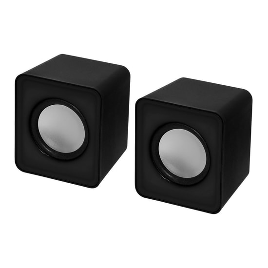 Frisby FS-334U-B 2.0 Kablolu Siyah USB Hoparlör Sistemi - 6W PMPO, 100Hz-16KHz Frekans, 3.5mm Stereo Jak, 6.1x7.4x5.4cm