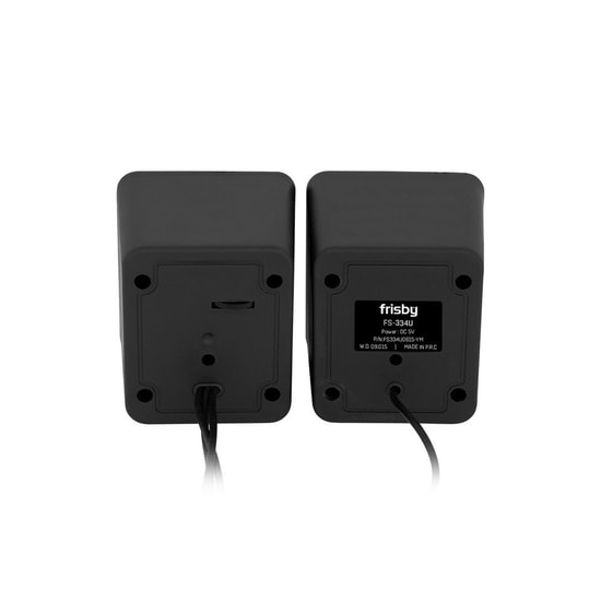 Frisby FS-334U-B 2.0 Kablolu Siyah USB Hoparlör Sistemi - 6W PMPO, 100Hz-16KHz Frekans, 3.5mm Stereo Jak, 6.1x7.4x5.4cm