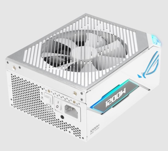 ASUS ROG Thor 1200P3 Beyaz 80+ Platinum 1200W Güç Kaynağı - 1200W, ATX 3.1, GaN MOSFET, Sessiz, OLED Ekran, Turbo Mod