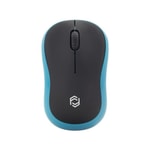Frisby FM-276WM Siyah-Mavi Kablosuz Optik Mouse - 1200 DPI, Nano Alıcı, 4 Tuşlu, Ergonomik Tasarım, Uzun Pil Ömrü
