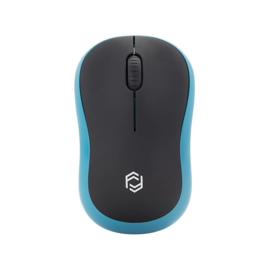Frisby FM-276WM Siyah-Mavi Kablosuz Optik Mouse - 1200 DPI, Nano Alıcı, 4 Tuşlu, Ergonomik Tasarım, Uzun Pil Ömrü