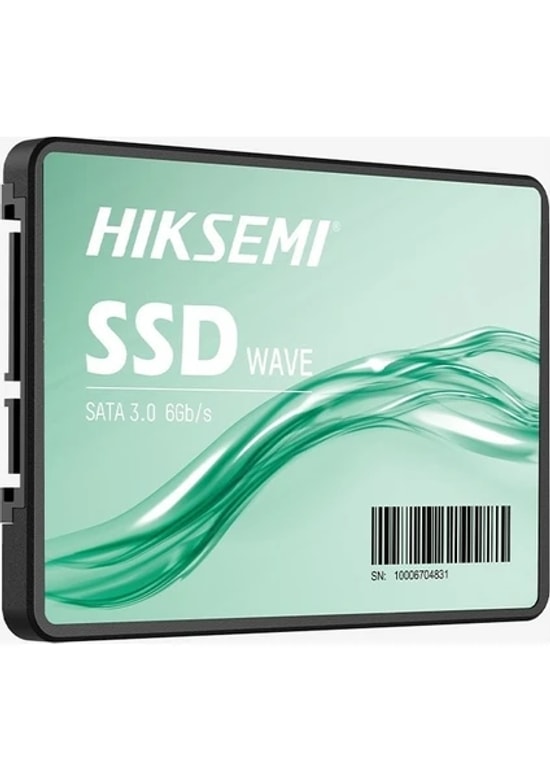 Hiksemi Wave Serisi 512GB 2.5" SSD (HS-SSD-WAVE(S) 512G) - 530/450MB/s Okuma Yazma, 3D NAND, SATA III Dahili Disk