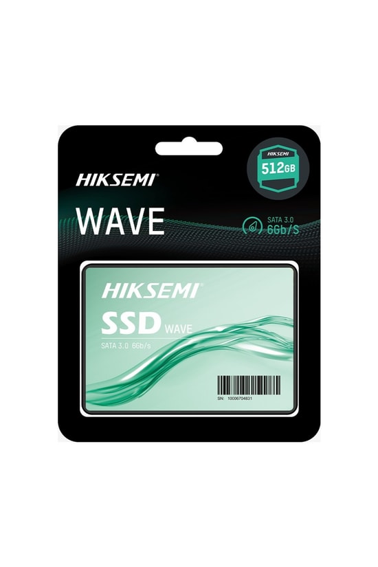 Hiksemi Wave Serisi 512GB 2.5" SSD (HS-SSD-WAVE(S) 512G) - 530/450MB/s Okuma Yazma, 3D NAND, SATA III Dahili Disk