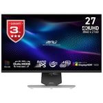 MSI MPG 274URDFW E16M 27" 4K UHD 0.5ms 160Hz Beyaz Oyuncu Monitör - Rapid IPS, Mini LED, Adaptive Sync, Pivot, FHD 320Hz