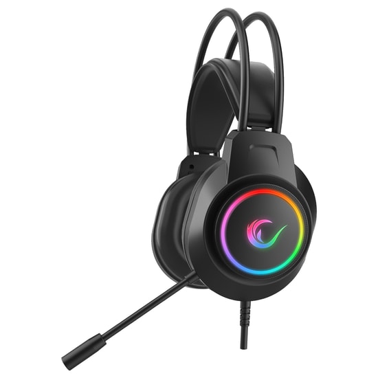 Rampage RM-K55 Kipchak Siyah Oyuncu Kulaklığı - RGB, 7.1 Surround, Type-C, Mikrofonlu, 50mm Sürücü
