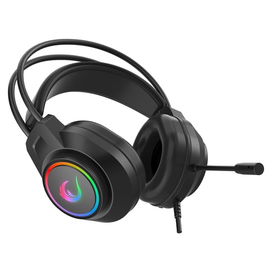 Rampage RM-K55 Kipchak Siyah Oyuncu Kulaklığı - RGB, 7.1 Surround, Type-C, Mikrofonlu, 50mm Sürücü