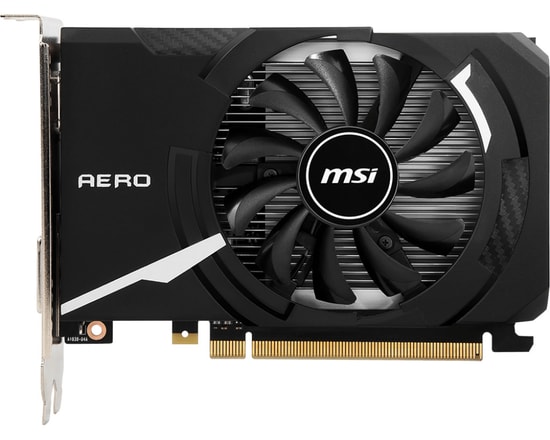 MSI GeForce GT 1030 AERO ITX 2GD4 OC Ekran Kartı (GT1030-AERO-2GD4-OC) - 2GB DDR4, 64 Bit, PCIe 3.0, HDMI, DVI, DX12