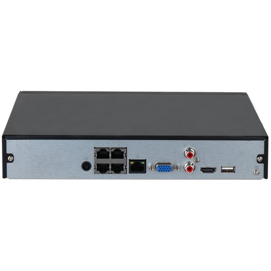 Dahua NVR2104HS-P-4KS3 4 Kanal 36W PoE 4K NVR Kayıt Cihazı - H.265+, 1x20TB Disk Desteği, 80Mbps, 12MP Çözünürlük