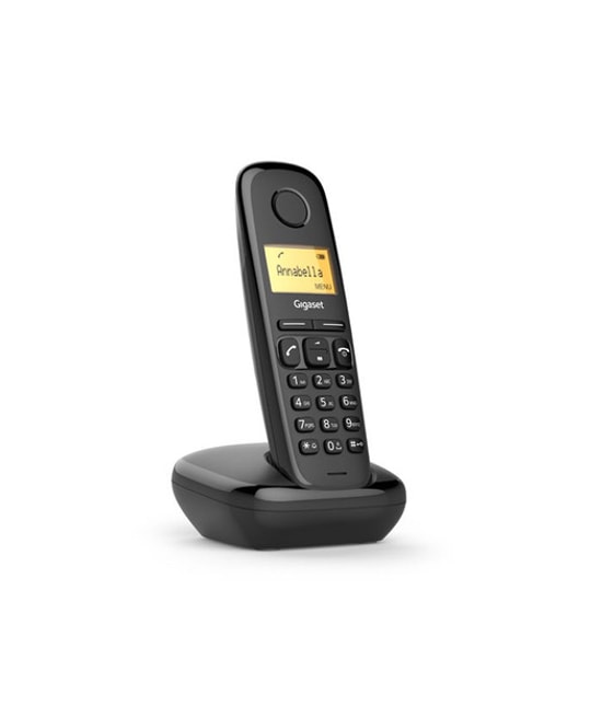 Gigaset A170 Siyah Dect Telefon (4250366850955) - 18 Saat Konuşma, 50 Rehber, Ayarlanabilir Zil Sesi, 200 Saat Bekleme