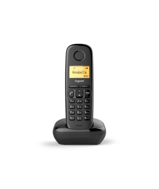 Gigaset A170 Siyah Dect Telefon (4250366850955) - 18 Saat Konuşma, 50 Rehber, Ayarlanabilir Zil Sesi, 200 Saat Bekleme