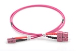 Digitus Fiber Optik Multimode Pembe 1 Metre OM4 LC/SC Patch Kablo (DK-2532-01-4) - Yüksek Hızlı Veri Aktarımı
