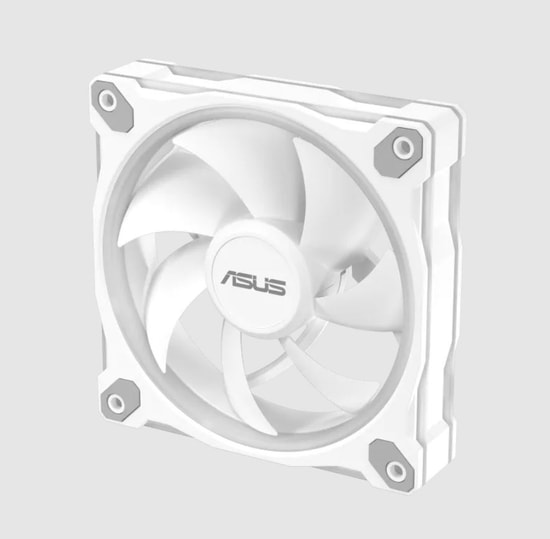ASUS Prime MR120 ARGB 120mm Beyaz Kasa Fanı - 3'lü Paket, 1600RPM, Aura Sync, PWM, Çift Taraflı ARGB, Sessiz Soğutma