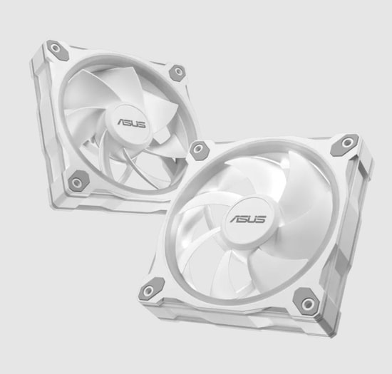 ASUS Prime MR120 ARGB 120mm Beyaz Kasa Fanı - 3'lü Paket, 1600RPM, Aura Sync, PWM, Çift Taraflı ARGB, Sessiz Soğutma