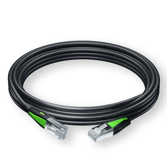 ZYXEL ZZ0111F Siyah 3 Metre CAT 6A Ağ Kablosu (ACCESSORY-ZZ0111F) - RJ-45 Konnektör Uçlu, Dayanıklı,  Uzun Ömürlü
