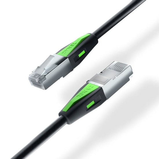 ZYXEL ZZ0111F Siyah 3 Metre CAT 6A Ağ Kablosu (ACCESSORY-ZZ0111F) - RJ-45 Konnektör Uçlu, Dayanıklı,  Uzun Ömürlü