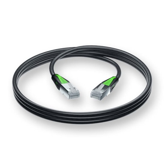 ZYXEL ZZ0110F Siyah 1 Metre CAT 6A Ağ Kablosu (ACCESSORY-ZZ0110F) - RJ-45 Konnektör Uçlu, Dayanıklı,  Uzun Ömürlü