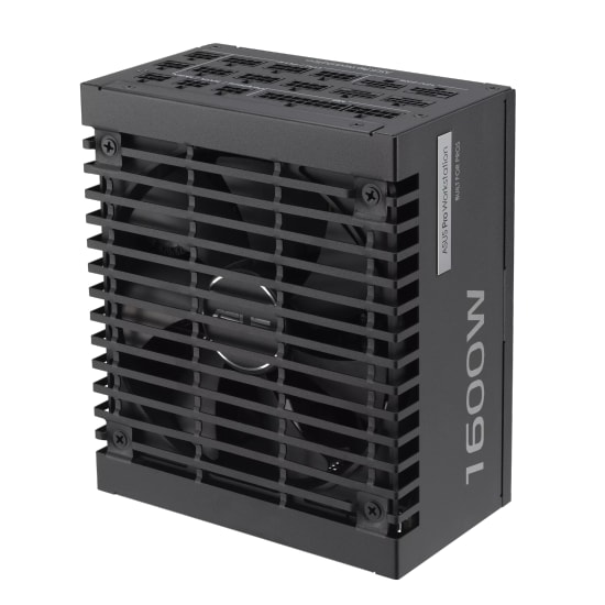 ASUS Pro WS 1600P ATX 3.1 PCIe 5.1 1600W Platinum PSU - Çift Ekran Kartı Desteği, AI İşlerine Uygun, Çift Rulmanlı Fan