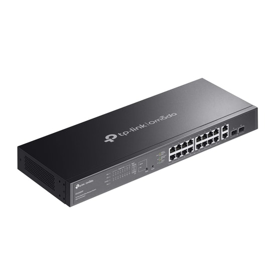 TP-Link Omada ES220GMP 16 Port Gigabit PoE Switch - PoE+ 250W, 2xUplink, 2xSFP, Yönetilebilir, Rackmount, Metal Kasa