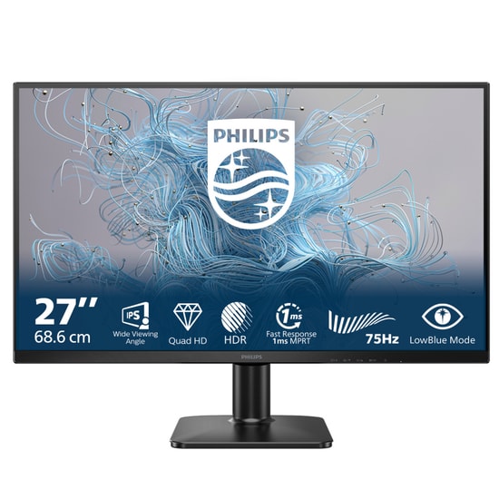 Philips 27E2N1500L/01 27" IPS 2K QHD 75Hz 4ms Monitör - 2560x1440, HDMI, DisplayPort, VESA, Flicker-Free, Adaptive Sync