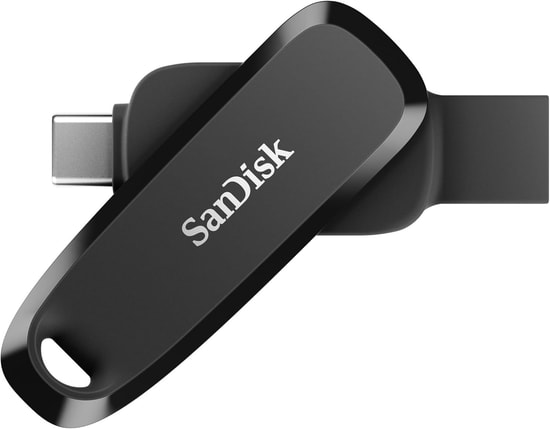 SanDisk 64GB Phone Drive USB 3.2 Type-C ve Type-A Flash Bellek - 100MB/s Okuma, Siyah, (SDDDC6-064G-G46)