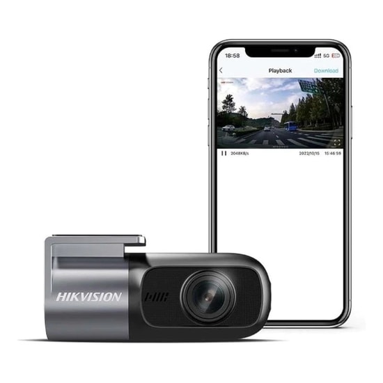 Hikvision 2MP Full HD Araç İçi Kamera (AE-DC2018-D1) - 1080P, 102 Geniş Açı, Dahili Wi-Fi, G-Sensör, Mikrofon, Hoparlör