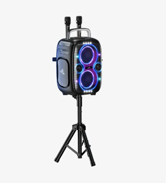 Linktech M427 Premium Çift Mikrofonlu 650W Ekstra Bas Bluetooth Hoparlör - Auracast/TWS, RGB, USB, SD Kart, AUX, IPX5