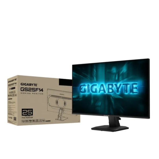 GIGABYTE GS25F14 24.5" FHD 144Hz 1ms IPS Gaming Monitör - Adaptive-Sync, HDR10, 300cd, Flat Panel, HDMI 2.0, DP 1.2